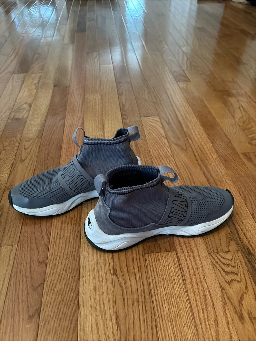Champion Men's Slip-On Athletic Sneakers in Gray